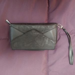 Shade and leather wristlet